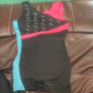 Xhilaration Black and Pink Leotard